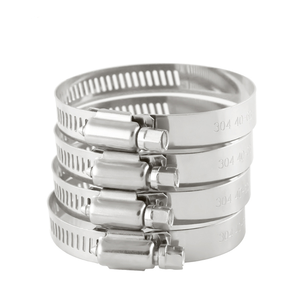 Đục Lỗ ban nhạc Ống <span class=keywords><strong>Clip</strong></span> thép không gỉ Worm Gear Drive Hose kẹp Mỹ Hose kẹp SS304 - Product Image 6