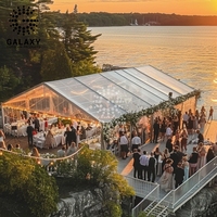 Tente de mariage étanche Galaxy 100% Large 15X24M Blanc 10X30 30M/50M Intérieur/Extérieur avec poteaux en fibre de verre pour célébrations