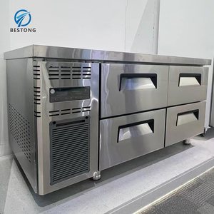 Frigorifero Commerciale Sottobanco <span class=keywords><strong>a</strong></span> <span class=keywords><strong>4</strong></span> <span class=keywords><strong>Cassetti</strong></span> in Acciaio Inox, Base da Lavoro per Chef, Congelatore per Cucina Professionale - Product Image 3