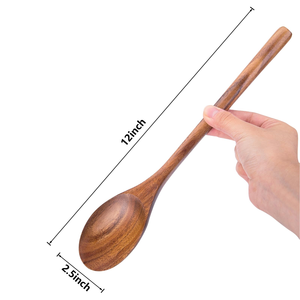 Lớn Bằng Gỗ Salad Muỗng Cho Công Suất Nhà Bếp Phục Vụ Đồ Dùng Cho Nấu Ăn Trộn Đảng Sử Dụng Bằng Gỗ Muỗng - Product Image 4