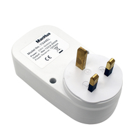 Temporizador Digital Electrónico Mini Manhua, Enchufe UK, 230V 50Hz, Programable Cíclico de 24 Horas, 16 Encendidos/Apagados por Día, CE