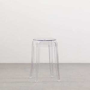 Atacado granel novo produto Transparente Clear Crystal PC Dining Plastic Stool <span class=keywords><strong>Chair</strong></span> - Product Image 2