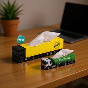 Portafazzoletti per camion con design 3D per uso decorativo in casa e ufficio - Product Image 3