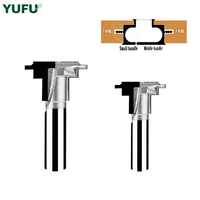 Outils de travail du bois YUFU, couteau en diamant pour verre, diamètre du manche 12,7 mm, HRC65, compatible avec les machines de fraisage et de gravure conventionnelles, OEM