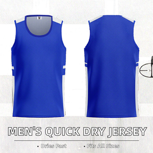 New Styles Summer Tank <b>Top</b> Basketball Jersey <b>Mesh</b> Quick Dry 100% Polyester <b>Plus</b> <b>Size</b> Sublimation Printed Customized Team Name - Product Image 2