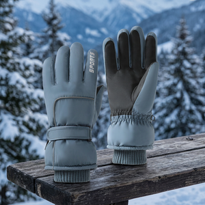 Gants d'hiver imperméables et coupe-vent pour femmes, en polyester, pour le ski, le snowboard, la randonnée, l'équitation, les sports de plein air - Product Image 2