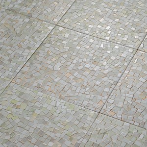 Piastrelle a Mosaico Vetri Sage 12x12 Pollici in Bianco Beige per Decorazione Pareti e Pavimenti - Product Image 6