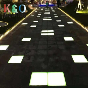 Lampu bata <span class=keywords><strong>LED</strong></span> luar ruangan 24V, dengan penutup kaca Tempered 12mm IP67 pencahayaan batu bata Paving untuk lanskap taman - Product Image 6