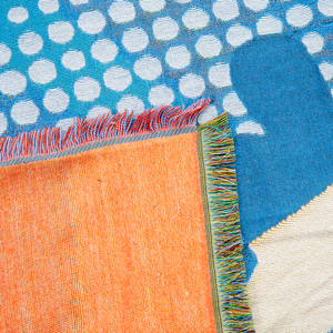 Couverture en polaire tissée personnalisée pour équipe sportive, souvenir, <span class=keywords><strong>tapisserie</strong></span> avec logo d'usine, cadeau promotionnel pour équipe de football - Product Image 3