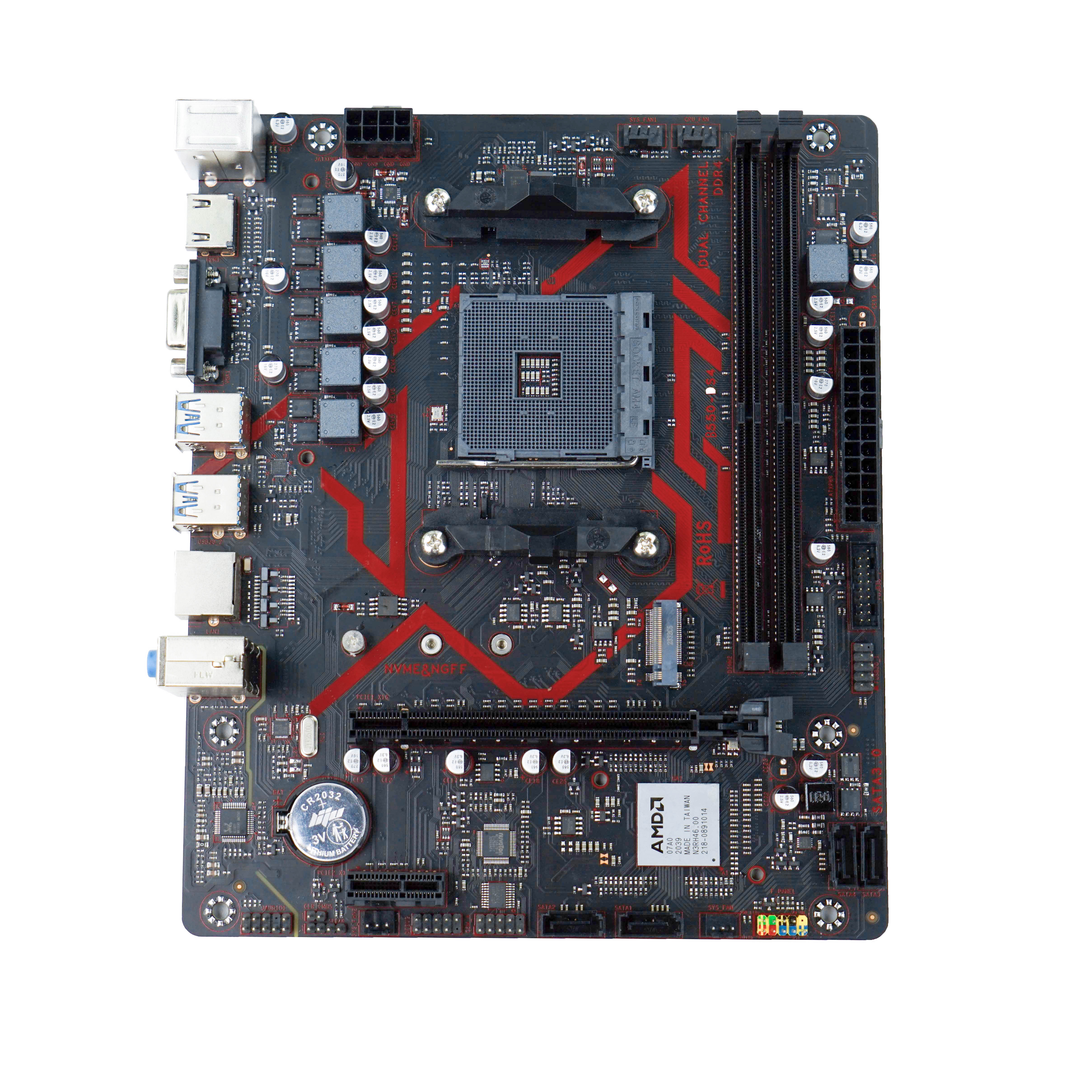 Placa base AMD Gaming PC B550 Chipset placa madre de computadora AM4 Dual Channel M.2 placa Mae DDR4 placa base de escritorio