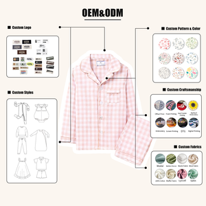 Hongbo Vente en gros de pyjamas pour enfants, filles, garçons et adolescents, en coton, décontractés, en tricot, avec volants, pyjamas pour filles, vêtements de nuit, ensembles de pyjamas pour enfants - Product Image 5