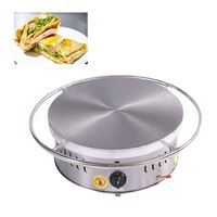 Machine à crêpes multifonctionnelle automatique à chauffage au gaz avec fonction de rotation, différents diamètres pour la création de crêpes et de snacks
