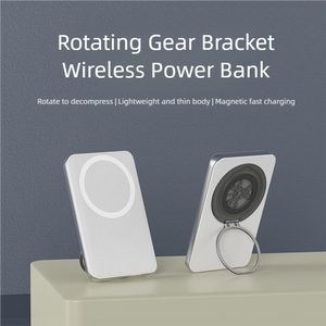 Personnalisable avec support à 360 ° Banque d'alimentation magnétique Charge rapide sans fil super-mince pour téléphone - Product Image 5