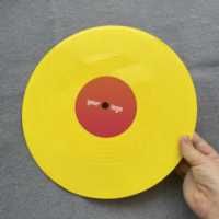 Trophées personnalisés en vinyle noir avec logo imprimé, décoration colorée, disques musicaux de 7 et 12 pouces
