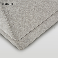 Muebles casuales modernos WBERT-Sofá lineal simple de Tela Gris claro para sala de estar, muebles lineales de tres plazas para el hogar