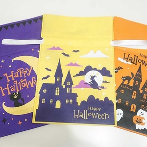 Borsa Non tessuta stampata su ordinazione all'ingrosso della coulisse la decorazione del partito <span class=keywords><strong>di</strong></span> <span class=keywords><strong>Halloween</strong></span> per la caramella per gli scopi promozionali - Product Image 6