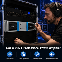 Amplificateur de puissance professionnel 2 canaux 200W classe H pour enceintes PA, caissons de basses, systèmes de sonorisation KTV et scéniques