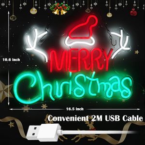 ป้ายไฟนีออน LED ต้นคริสต์มาส ตกแต่งผนังสำหรับเทศกาลคริสต์มาส ไฟนีออนสำหรับร้านค้าปลีก ป้ายแสดงสินค้าคริสต์มาส - Product Image 6