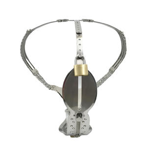 نموذج جديد من ألعاب الجنس للإمبرز الأسود ، حزام العفة للرجال ، قفل عفة ، سروال العفة ، قفل حزام معدني - Product Image 6