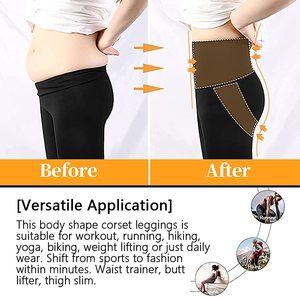 New Trendy <b>Women's</b> Gym Corset Pants High Waist Shapewear Leggings Casual Slim Tights Plus Size Waist <b>Trainer</b> - Product Image 3