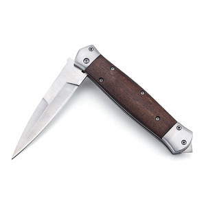 Coltello Pieghevole Premium FB-1658 con Manico in Wenge F125 e Chiusura a Leva per EDC, Campeggio, Emergenze, Alpinismo e Sopravvivenza - Product Image 2