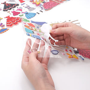 <span class=keywords><strong>Autocollant</strong></span> de changement de tenue Kawaii <span class=keywords><strong>livre</strong></span> d'apprentissage pour enfant en Polyester <span class=keywords><strong>repositionnable</strong></span> revêtement Uv écoles et récompenses éducatives - Product Image 6