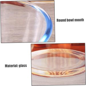 Bol à salade en verre moderne de luxe fait main, plat de mélange durable de haute qualité, revêtement plastique écologique, lavable, pour la rentrée scolaire - Product Image 5