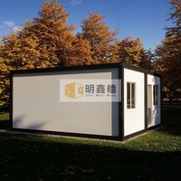 Maison conteneur modulaire préfabriquée détachable, résistante aux tempêtes de sable, en acier industriel, type villa