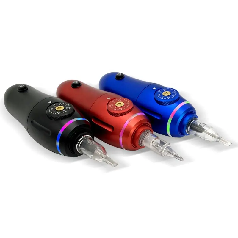 Nieuw Product Creatieve Full Set Motor Tattoo Pen Hoge Kwaliteit Aluminium Legering Materiaal Hoge Stabiliteit Krachtige Motor Pak Tattoo