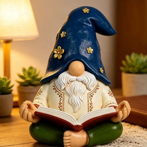 Estatua de Gnomo Divertido de Resina para Decoración de <span class=keywords><strong>Jardín</strong></span>, Gnomo Sentado en un Hongo, Figura de Gnomo de <span class=keywords><strong>Jardín</strong></span> Personalizada, Regalo - Product Image 5