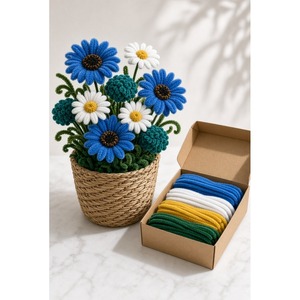 Kit de bricolage pour bouquet de fleurs, ensemble de fabrication de tiges faites à la main, fournitures pour arrangements floraux, cadeau créatif pour anniversaire, décoration de mariage - Product Image 1