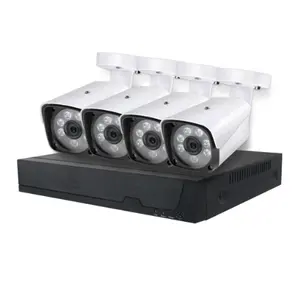 Sistema de videovigilancia profesional H.265, 4 canales, 2MP, IP, POE, NVR, CCTV, para exteriores