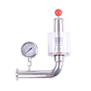 1.5 pouces sanitaire TC50.5mm équipement <span class=keywords><strong>de</strong></span> bière soupape <span class=keywords><strong>de</strong></span> <span class=keywords><strong>d</strong></span>écharge <span class=keywords><strong>d</strong></span>'air soupape <span class=keywords><strong>d</strong></span>'échappement avec manomètre - Product Image 1