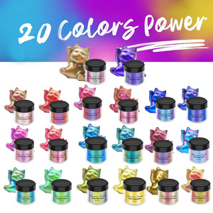Polvere Perlescente Camaleonte in 20 Colori, 3g per Flacone, per Colla, Slime, Auto, Fai-da-Te, Pigmento Organico Magico - Product Image 2