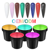 YOUGEL Vernis Gel Craquelé Couleur Hybride Laque Gel Semi-Permanent Effet Craquelé en Bouteille pour Nail Art