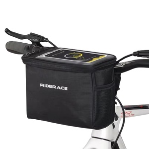 RIDERACE Sac <span class=keywords><strong>de</strong></span> <span class=keywords><strong>guidon</strong></span> <span class=keywords><strong>de</strong></span> vélo avec écran tactile Portable Multifonctionnel <span class=keywords><strong>Gravel</strong></span> Bike Frame Front Bag Road Cycling Accessories - Product Image 1