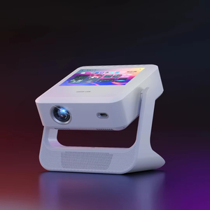 Màn Hình Kép Điều Khiển Cảm Ứng Wifi6 Máy Chiếu 1080P 350 ANSI Máy Chiếu Di Động <span class=keywords><strong>LED</strong></span> Ánh Sáng Tự Động Tập Trung 4K Nhà Ngoài Trời 4K Máy Chiếu - Product Image 2