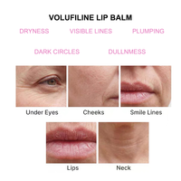 Baume à lèvres repulpant longue durée personnalisé, baume à lèvres en stick Volufiline pour des lèvres pulpeuses, fermes et hydratées avec étiquette privée