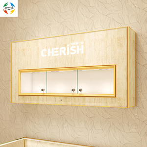 Vetrina in Vetro Illuminata a LED a Forma di Cuore per Gioielleria, Espositore di Alta Qualità per Prodotti di Orologeria, Vetrine da Parete - Product Image 2