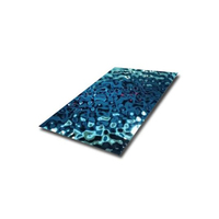 Feuille décorative en acier inoxydable de bonne qualité 304 201 316L, feuille d'ondulation de l'eau, feuille d'acier inoxydable revêtue de couleur