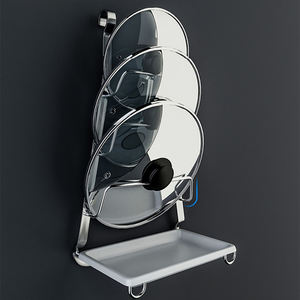 חדש קיר הר תיבול קרש חיתוך כלי שולחן אינטגרציה ארגון מתלה אחסון רב תכליתי סט מטבח מתרחב - Product Image 5