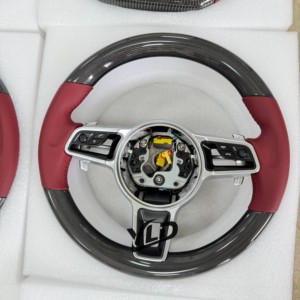 Volant en fibre de carbone d'usine d'origine YLD pour la <span class=keywords><strong>nouvelle</strong></span> <span class=keywords><strong>Porsche</strong></span> <span class=keywords><strong>Cayenne</strong></span> Hybrid, pour <span class=keywords><strong>Porsche</strong></span> 718 911 991 997 970 Cayman - Product Image 3