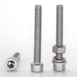 High Quality Hexagon Socket Head Bolt Dimensions Custom Din912 Titanium Bolt m6 m4 Titanium Bolt 70mm