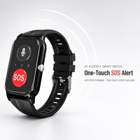 Montre connectée 4G pour seniors H27G, appel SOS à un bouton, chat vidéo, alerte de chute, rappel de médicaments, positionnement Wi-Fi, 830 mAh, IP67