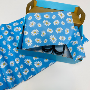 Tissu transparent de qualité supérieure en carton dégradable respirant étanche à l'humidité usine imprimée personnalisée pour les produits de fantaisie d'art - Product Image 5