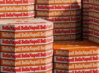 Boîtes à pizza à motif matériel de taille de logo personnalisé en gros pour emballage à emporter