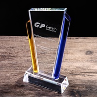 Plaque de récompense de voilier en cristal de trophée créatif personnalisé de qualité supérieure avec gravure Design de médaille unique