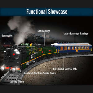 Mould King 12025S, modèle de <span class=keywords><strong>train</strong></span> technique RC motorisé, locomotive 231, jouets de construction, ensembles de blocs de construction, cadeau - Product Image 2