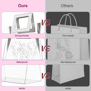 Custom Pvc Tote <b>Bag</b> Bulk Clear Gift <b>Bags</b> With Handle for Party Favor Wedding - Product Image 2