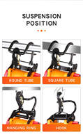 Palans électriques 220V portables pour usage domestique, capacité de charge 500kg, moteur 1800W, commande filaire/à distance, câble métallique, neuf, pour restaurant/ commerce de détail